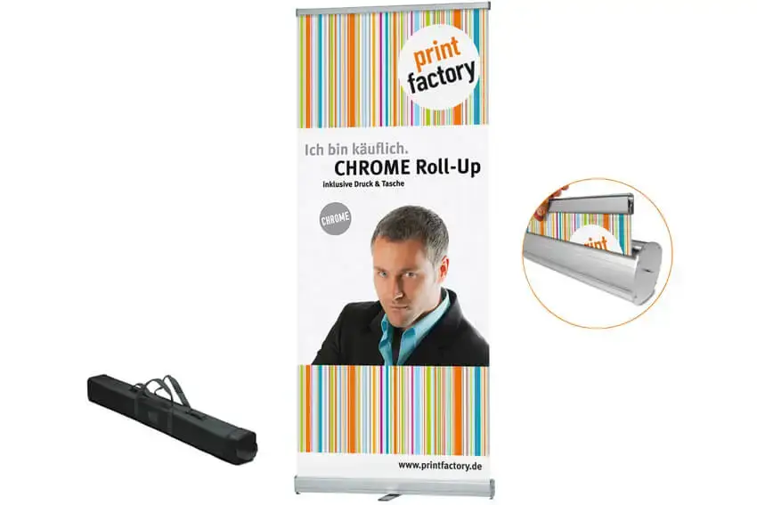Chrome Roll-up Display