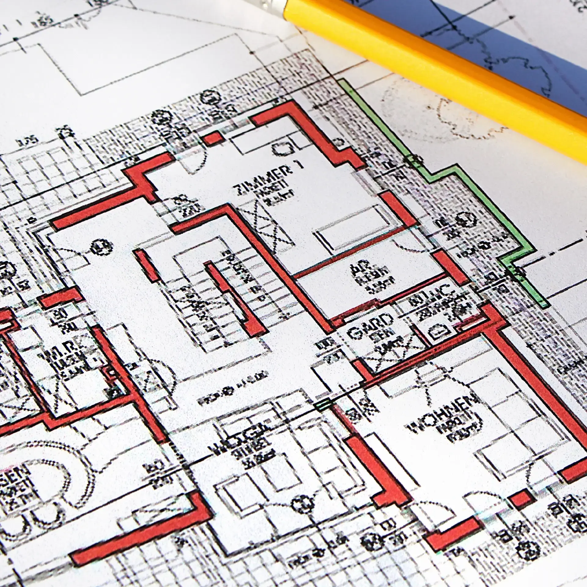 bauplan drucken lassen 