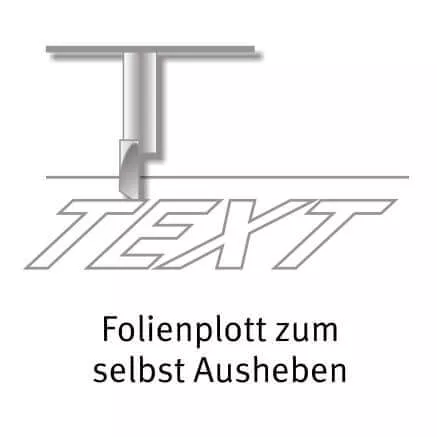 Folienplott Folienschnitt farbige Folien selbstausheben