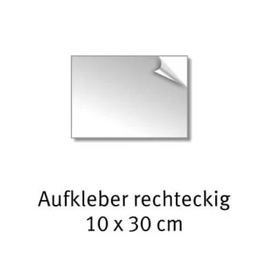 Aufkleber 10 x 30 cm bedrucken lassen