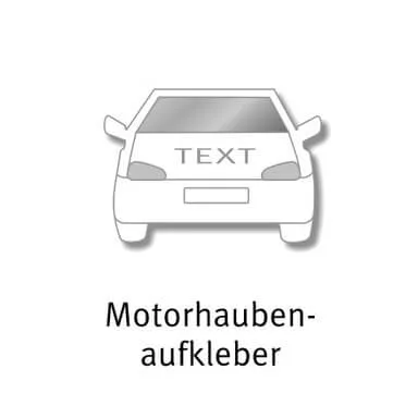 Motorhaubenaufkleber Folienschnitt
