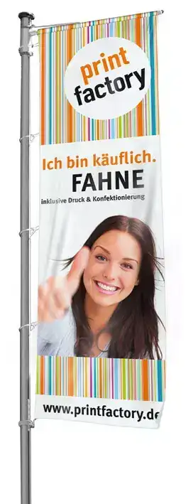 Fahnen Flagge drucken recycling Fahnenstoff Fahne