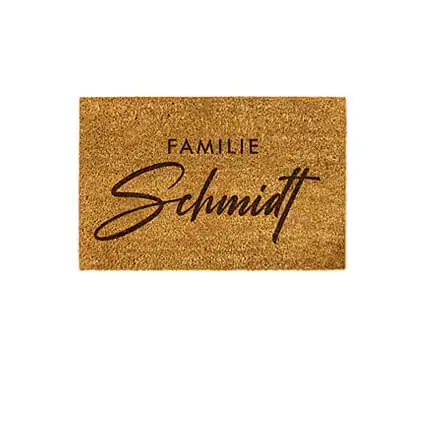 Fußmatte Kokos personalisieren individuell Fußmatte Kokos personalisieren individuell