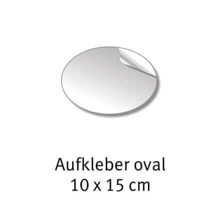 Ovale Aufkleber drucken lassen Aufkleber drucken oval 10 x 15 cm