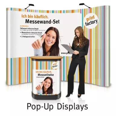 Pop-UP Displays drucken lassen