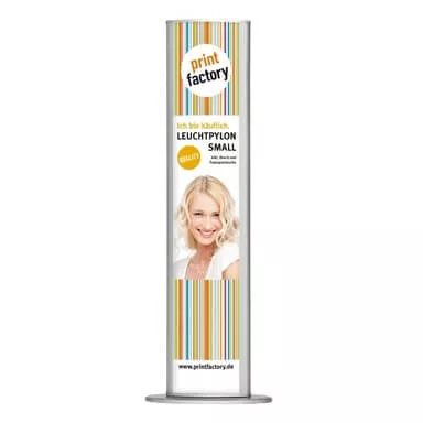 Leuchtpylon indor mit Druck