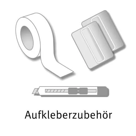 Aufkleberzubehör kleberesteentferner Rakel, Klebeband