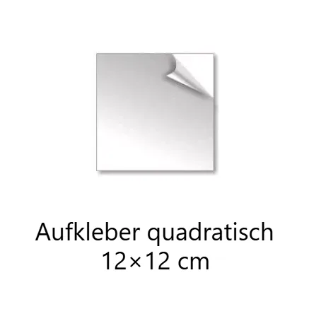 Aufkleber quadratisch 12x12 cm drucken lassen