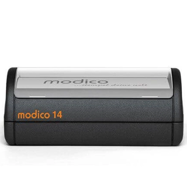 Modico 14 Stempelgerät in Schwarz und Grau