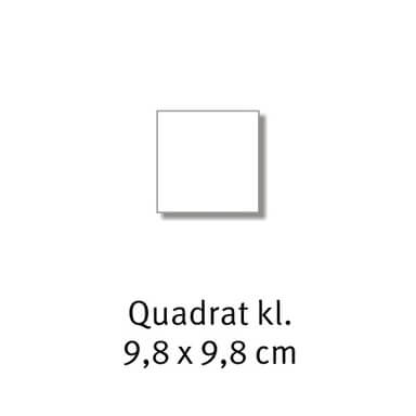 Quadrat 9,8 x 9,8 cm 