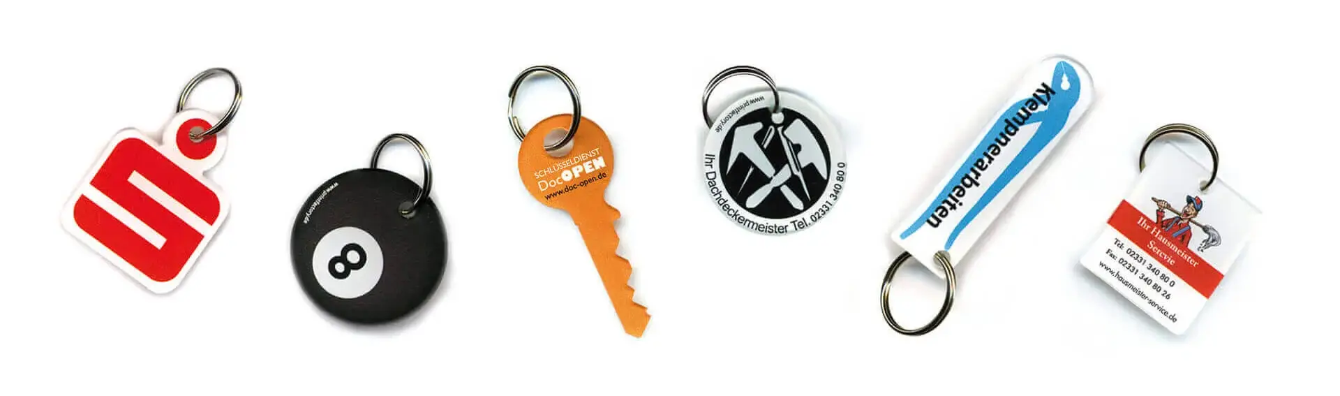 Schlüsselanhänger individuell bedruckt Werbeartikel