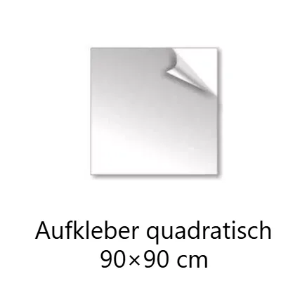 Aufkleber quadratisch 90x90 cm drucken lassen
