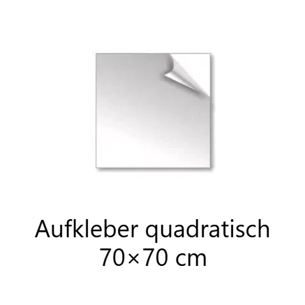 Aufkleber quadratisch 70x70 cm drucken lassen