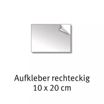 Aufkleber 10 x 20 cm bedrucken lassen