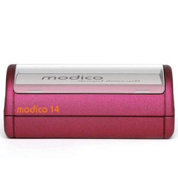 Modico 14 Selbstfärbestempel in roter Farbe