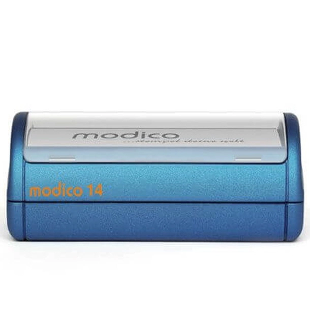 Blauer Modico 14 Stempel